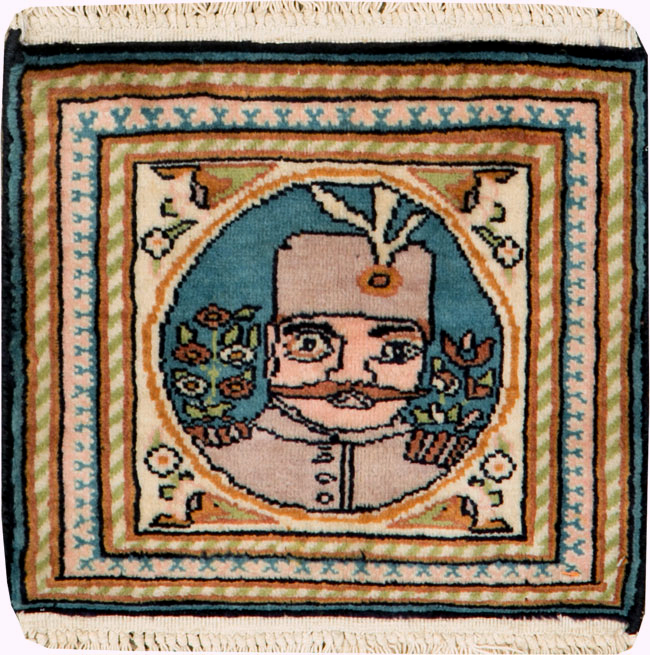 Vintage Persian Tabriz Pictorial Rug, No.26781 - Galerie Shabab