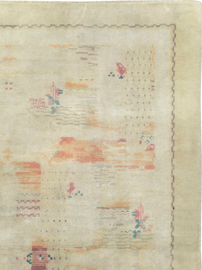 Vintage French Deco Carpet, No.26783 - Galerie Shabab