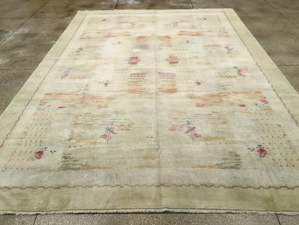 Vintage French Deco Carpet, No.26783 - Galerie Shabab