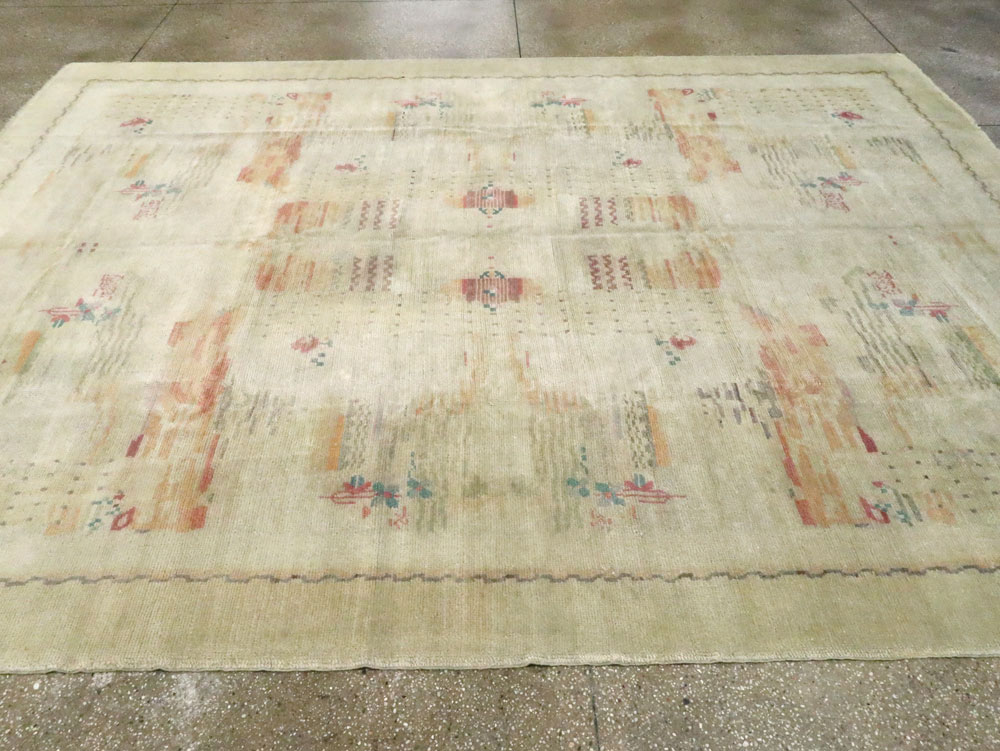 Vintage French Deco Carpet, No.26783 - Galerie Shabab