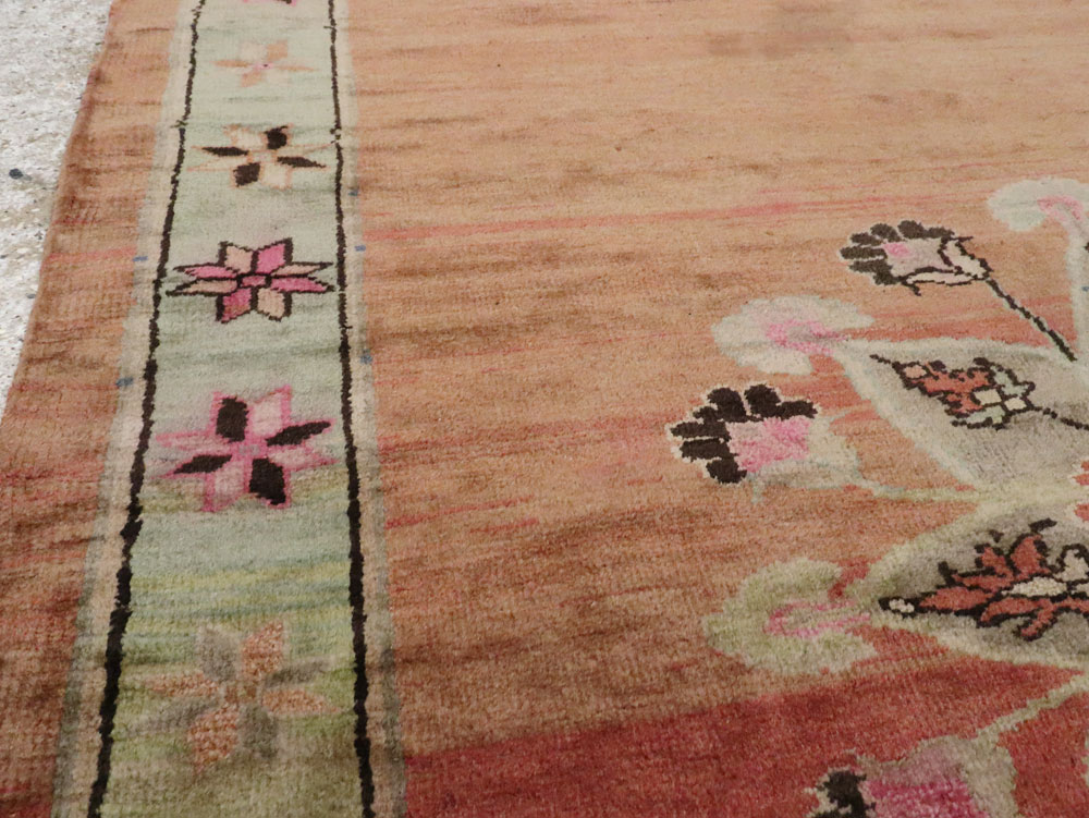 Vintage Indian Lahore Wide Gallery Runner, No.26784 - Galerie Shabab