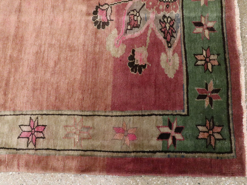 Vintage Indian Lahore Wide Gallery Runner, No.26784 - Galerie Shabab