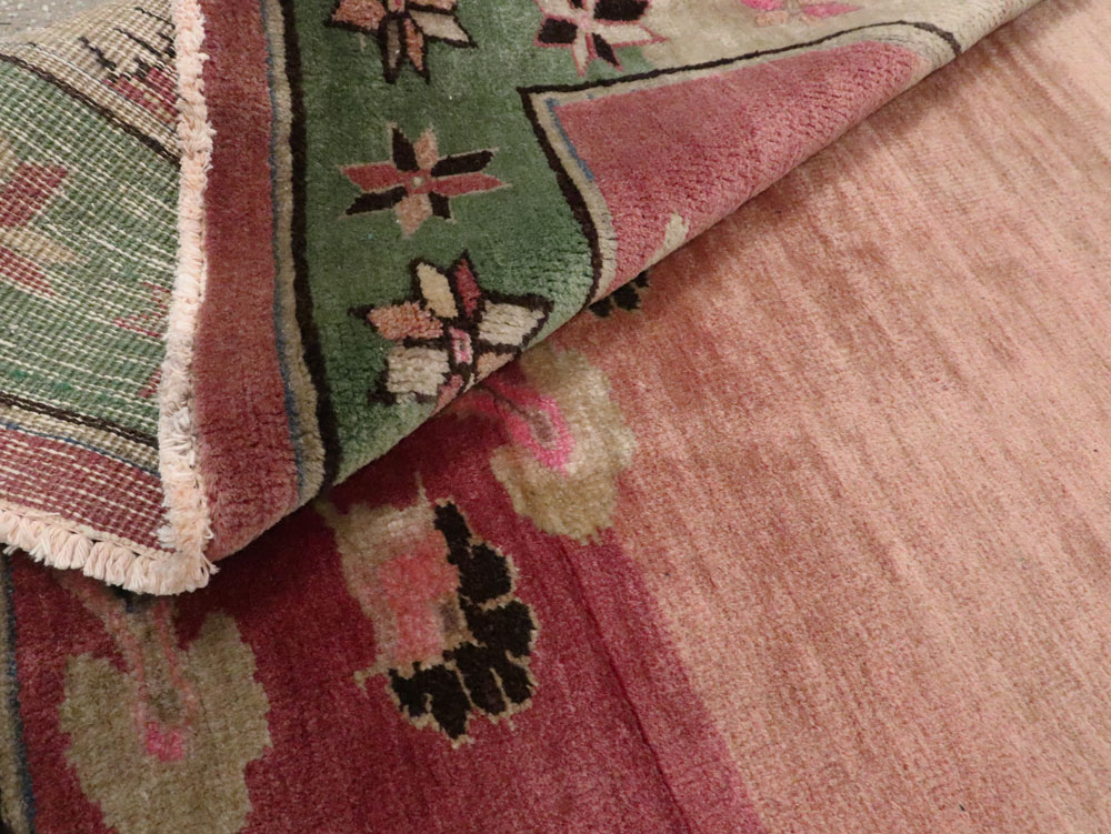 Vintage Indian Lahore Wide Gallery Runner, No.26784 - Galerie Shabab