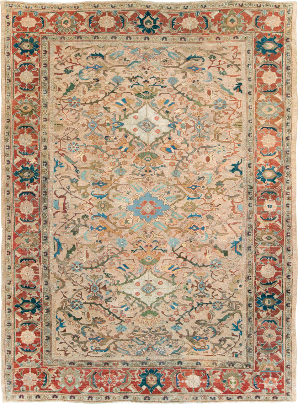 Antique Persian Mahal Carpet, No.26787 - Galerie Shabab