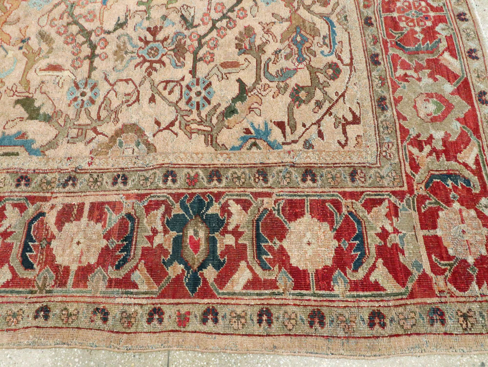 Antique Persian Mahal Carpet, No.26787 - Galerie Shabab