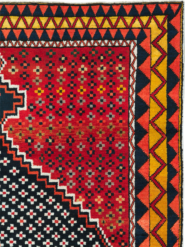 Vintage Persian Gabbeh Rug, No.26797 - Galerie Shabab