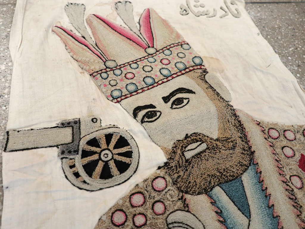 Vintage Persian Pictorial Textile , No.26809 - Galerie Shabab