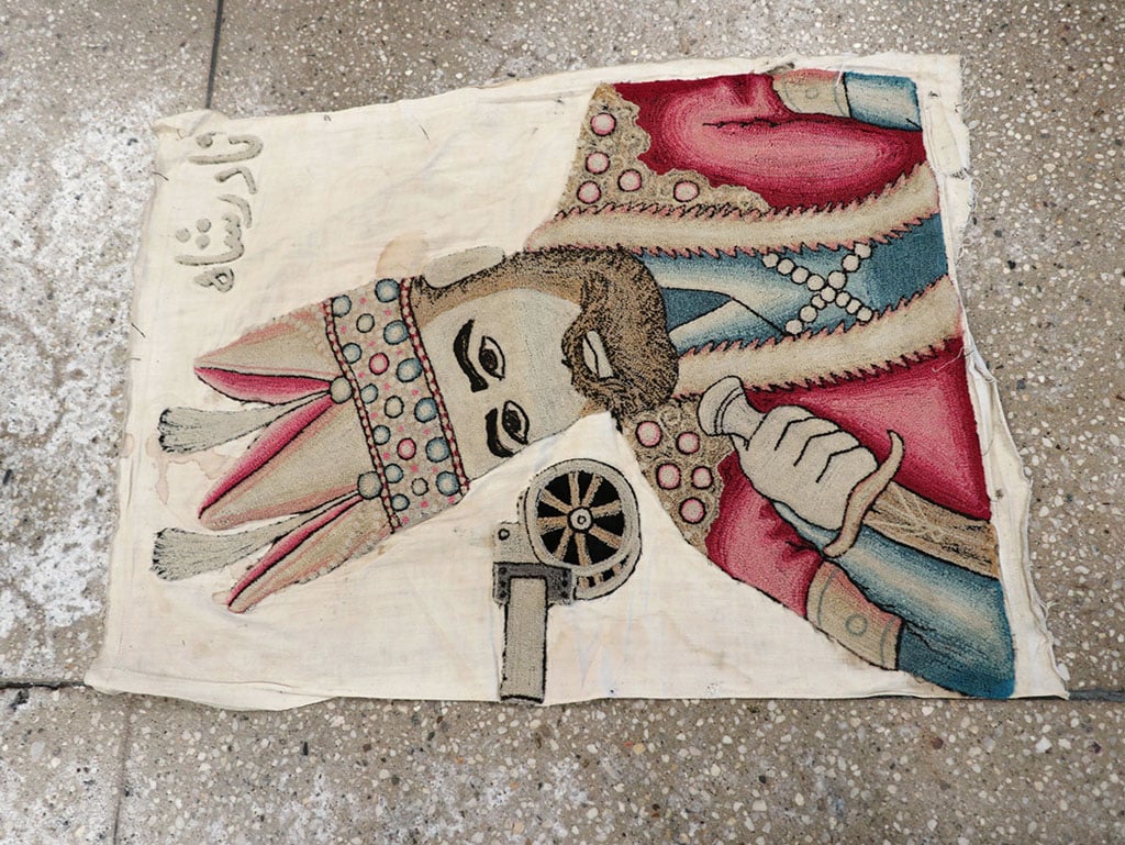 Vintage Persian Pictorial Textile , No.26809 - Galerie Shabab