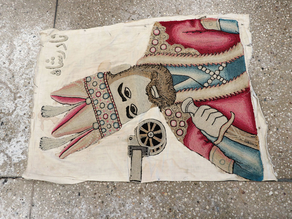 Vintage Persian Pictorial Textile , No.26809 - Galerie Shabab