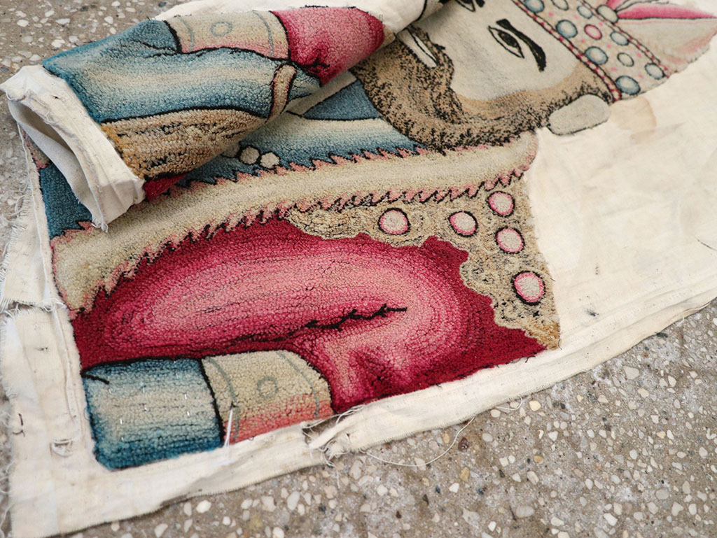 Vintage Persian Pictorial Textile , No.26809 - Galerie Shabab