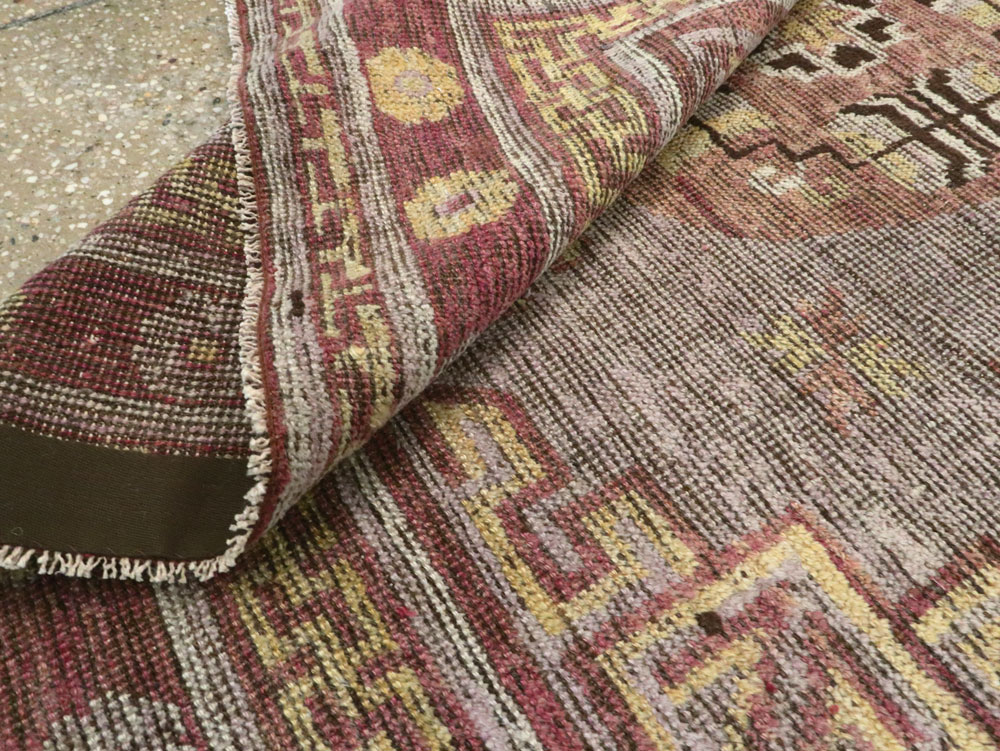 Antique East Turkestan Khotan Accent Rug, No.26818 - Galerie Shabab