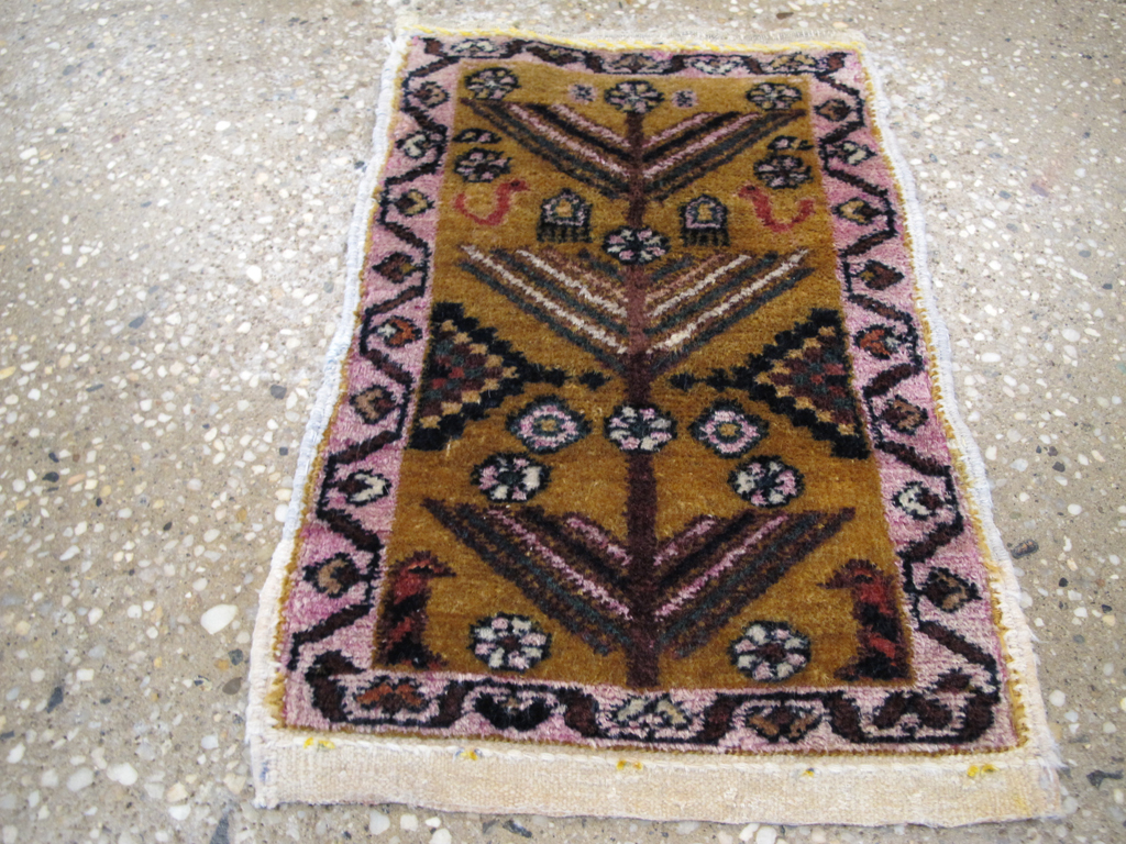 Vintage Persian Gabbeh Tribal Throw Rug, No.26825 - Galerie Shabab