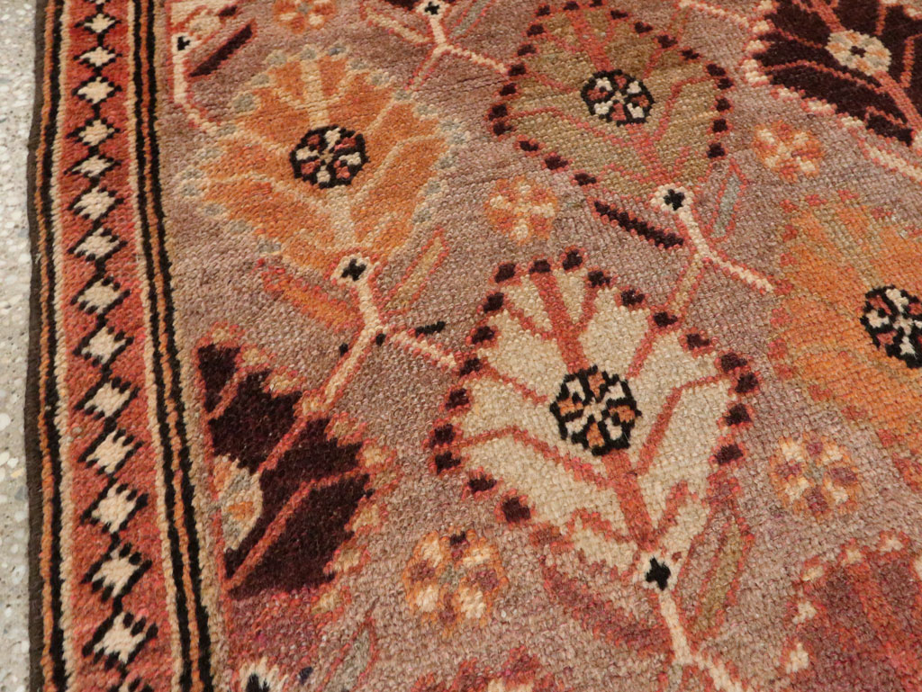 Vintage Persian Malayer Throw Rug, No.26828 - Galerie Shabab