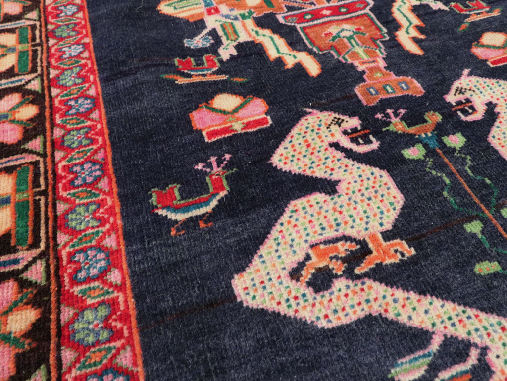 Vintage Persian Baluch Throw Rug, No.26829 - Galerie Shabab