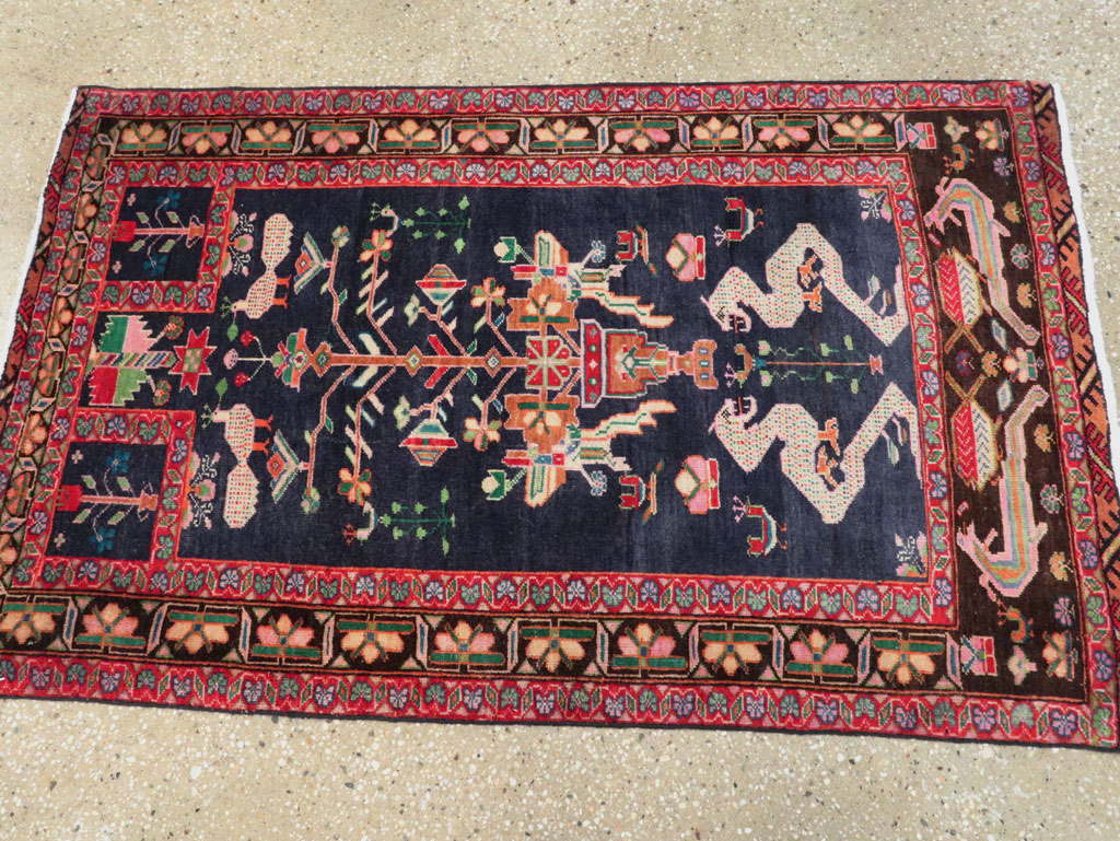 Vintage Persian Baluch Throw Rug, No.26829 - Galerie Shabab