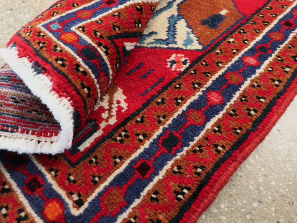 Vintage Persian Hamadan Pictorial Rug, No.26832 - Galerie Shabab
