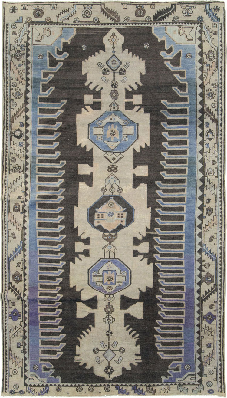 Vintage Persian Malayer Gallery Rug, No.26837 - Galerie Shabab