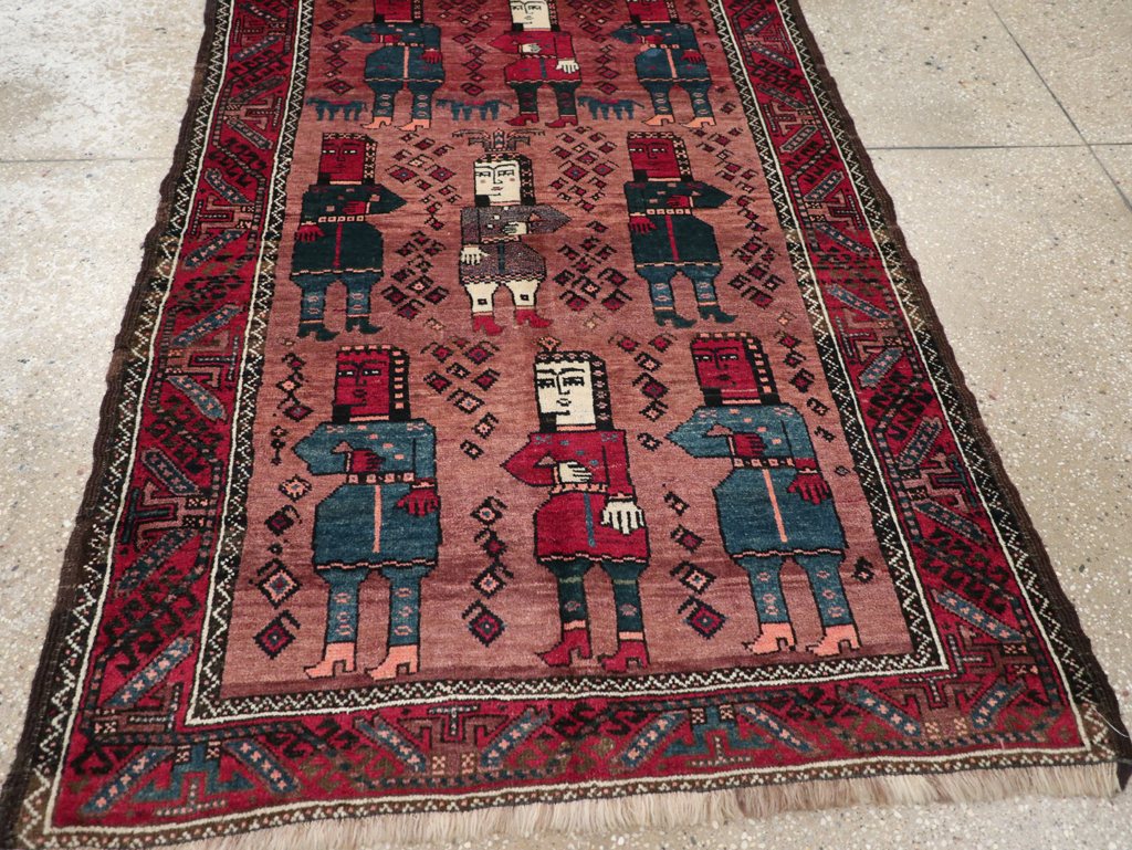 Vintage Persian Pictorial Baluch Rug, No.26841 - Galerie Shabab