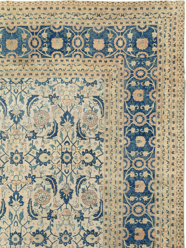 Antique Persian Tabriz Large Room Size Carpet, No.26844 - Galerie Shabab