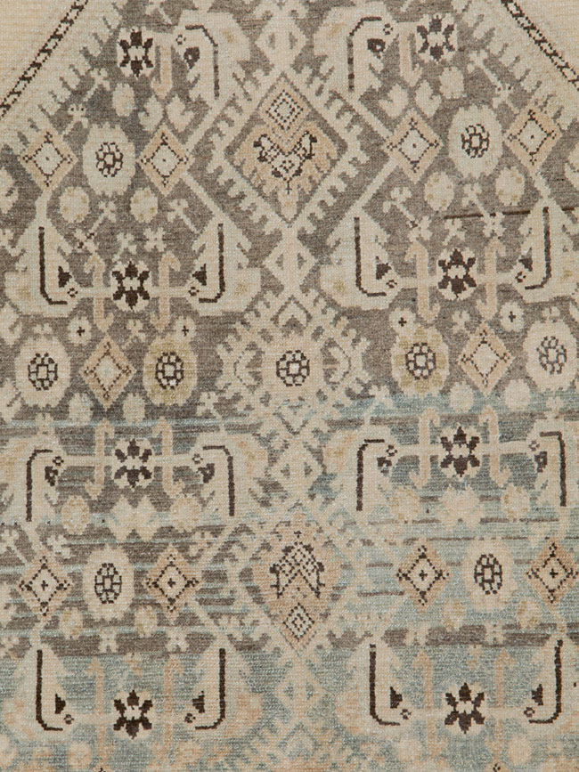 Vintage Persian Malayer Throw Rug, No.26871 - Galerie Shabab