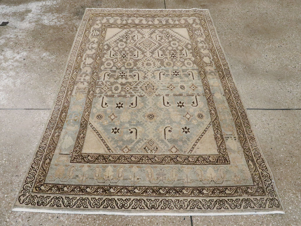 Vintage Persian Malayer Throw Rug, No.26871 - Galerie Shabab