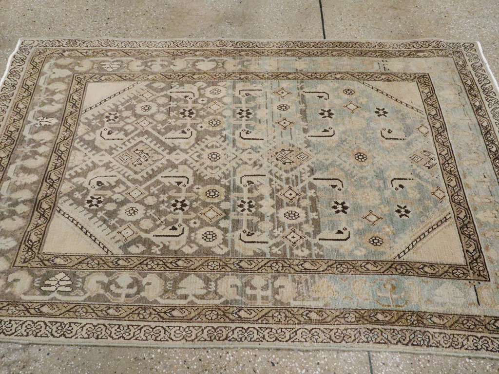 Vintage Persian Malayer Throw Rug, No.26871 - Galerie Shabab