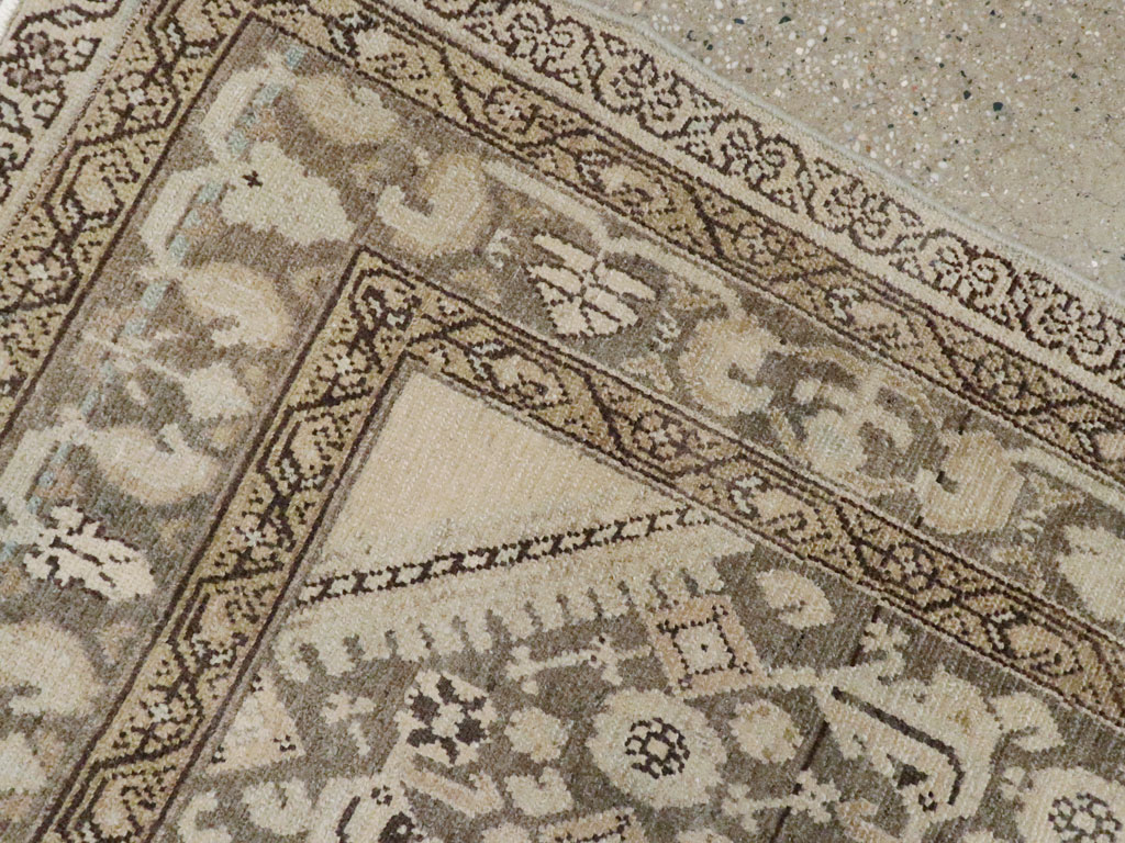 Vintage Persian Malayer Throw Rug, No.26871 - Galerie Shabab