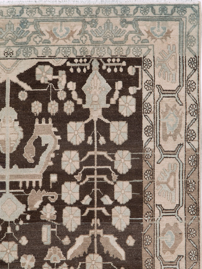 Vintage Persian Malayer Accent Rug, No.26883 - Galerie Shabab