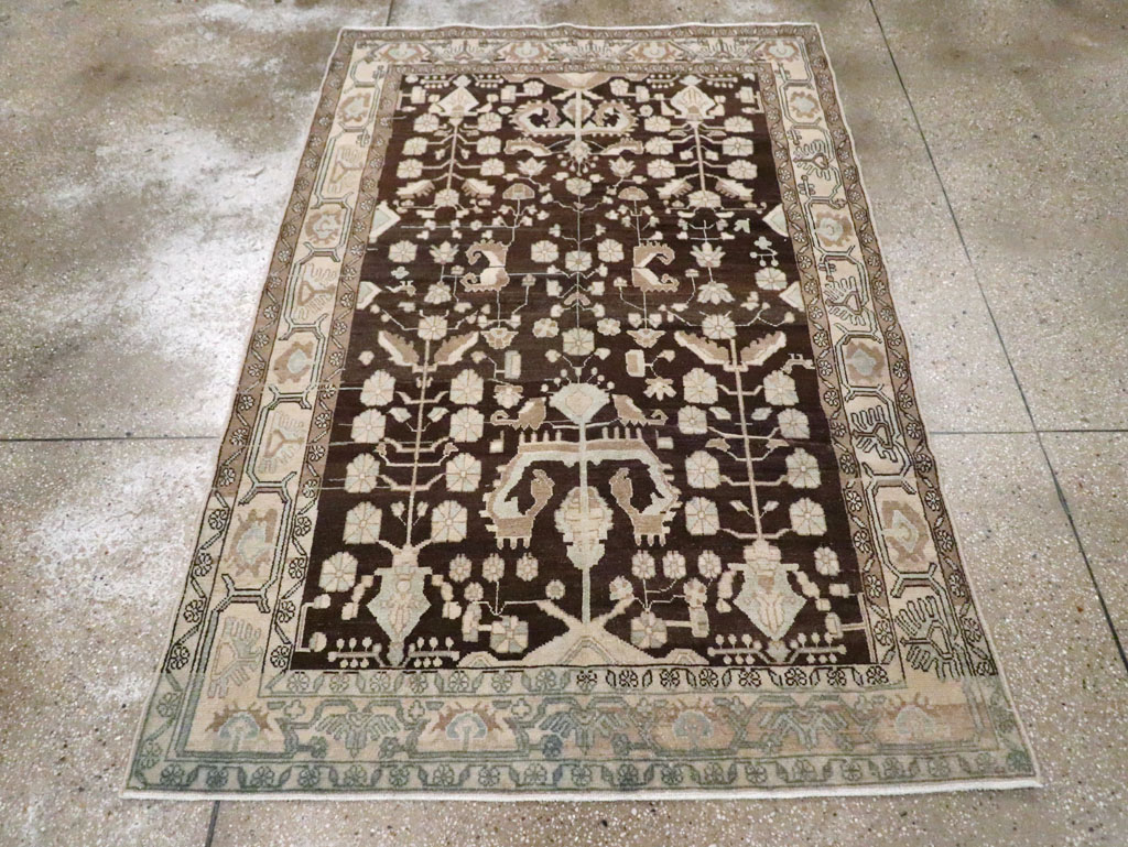 Vintage Persian Malayer Accent Rug, No.26883 - Galerie Shabab