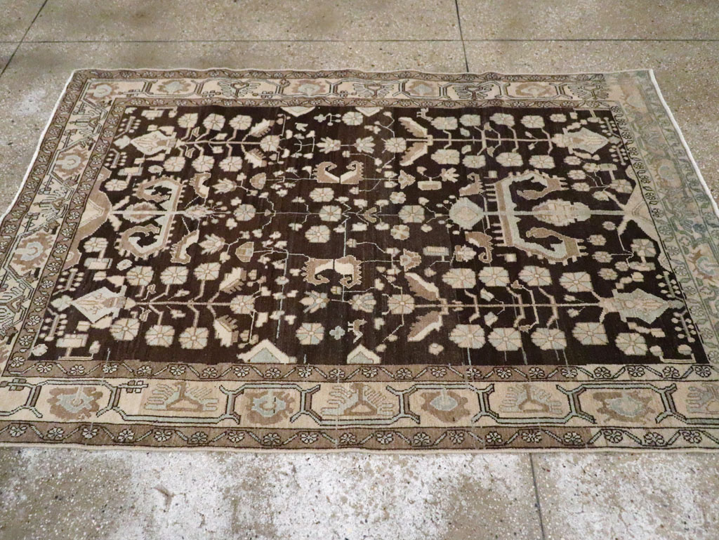 Vintage Persian Malayer Accent Rug, No.26883 - Galerie Shabab