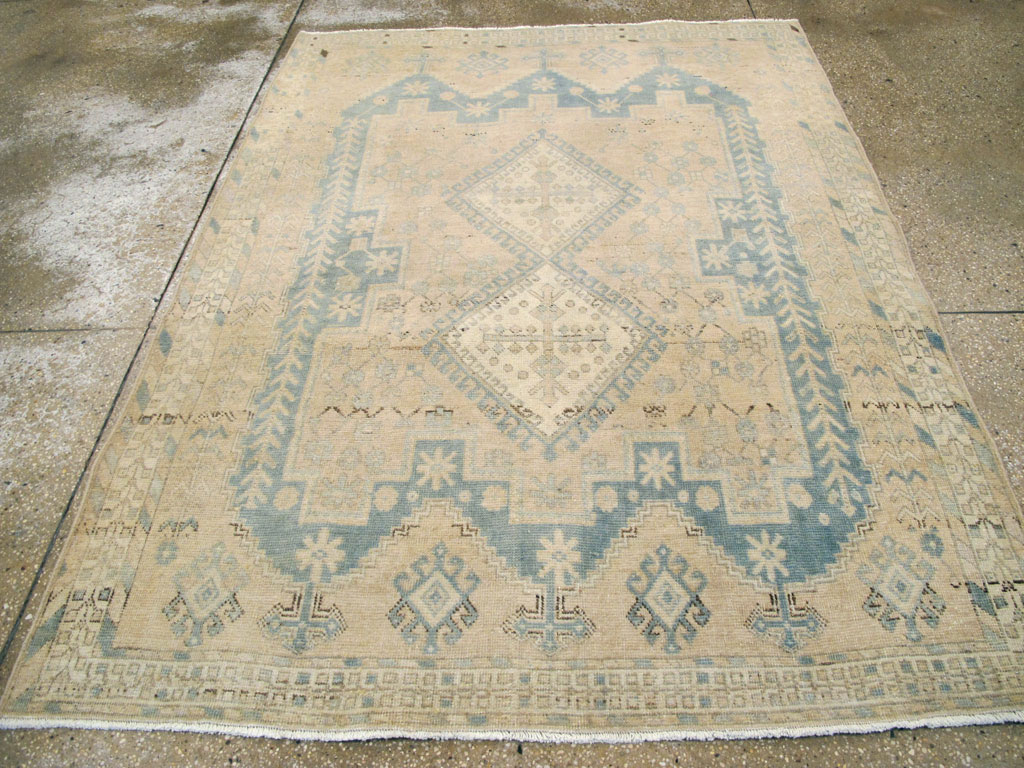 Vintage Persian Afshar Accent Rug, No.26889 - Galerie Shabab