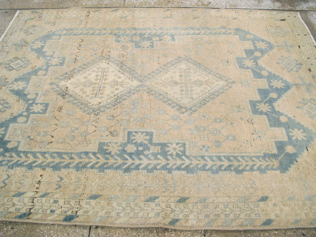 Vintage Persian Afshar Accent Rug, No.26889 - Galerie Shabab