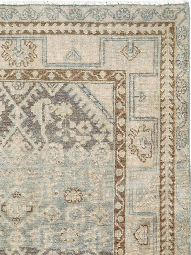 Vintage Persian Malayer Throw Rug, No.26891 - Galerie Shabab