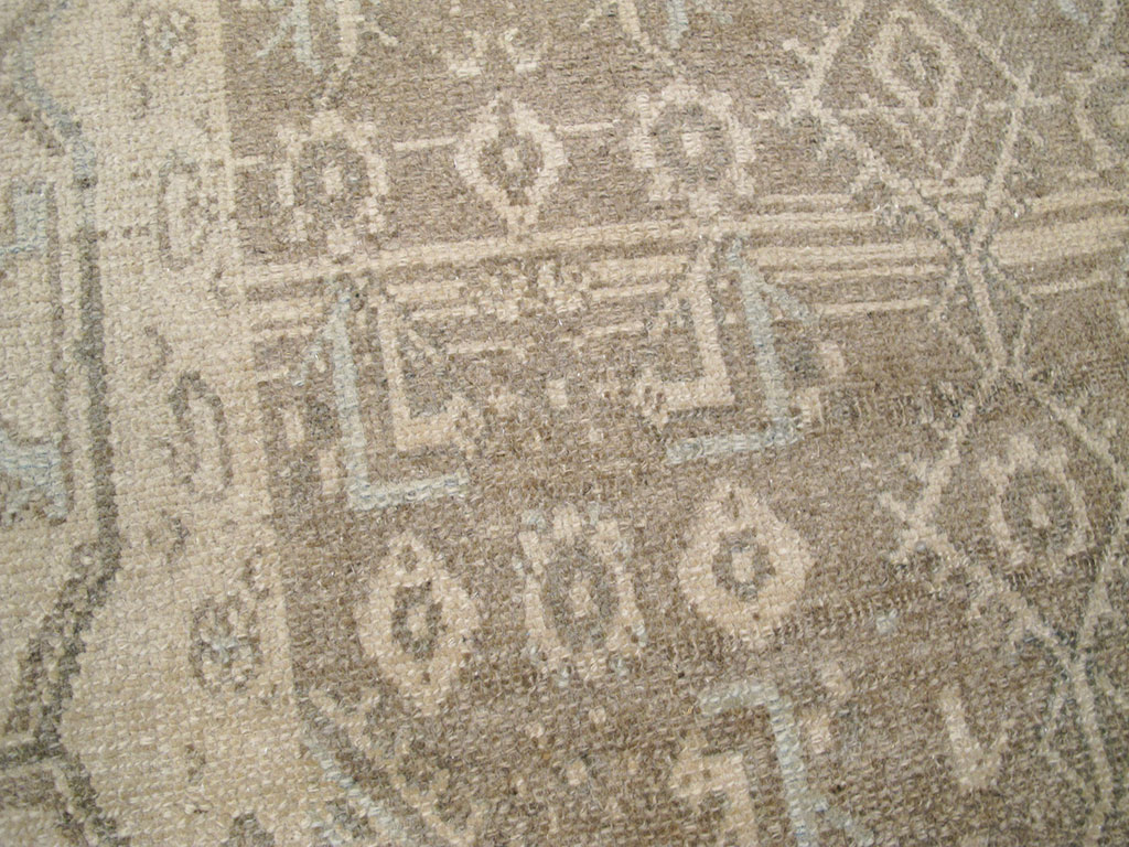 Vintage Persian Malayer Throw Rug, No.26901 - Galerie Shabab