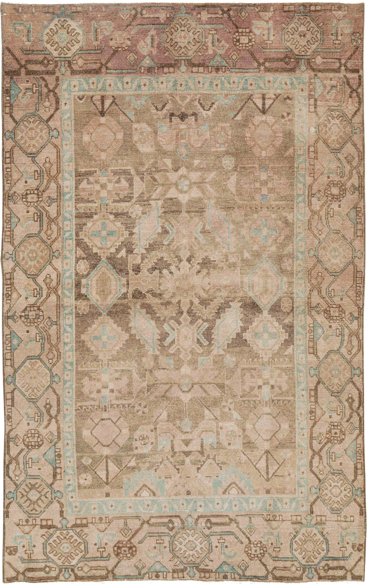 Vintage Persian Malayer Accent Rug, No.26905 - Galerie Shabab