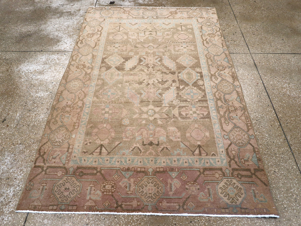 Vintage Persian Malayer Accent Rug, No.26905 - Galerie Shabab