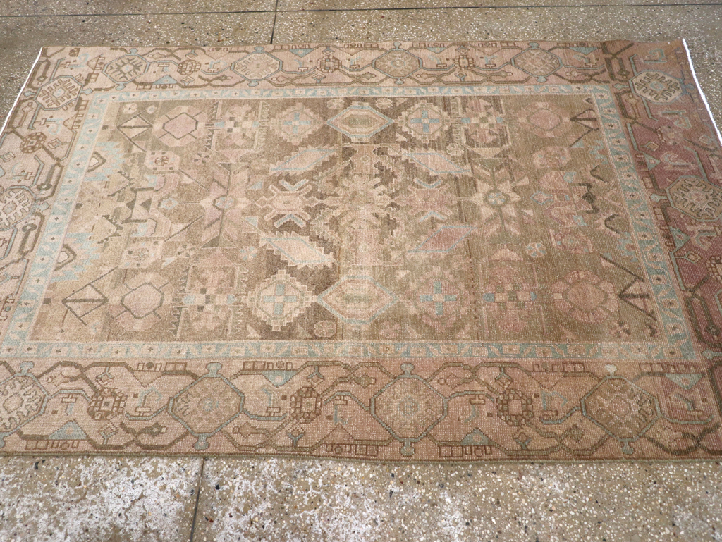 Vintage Persian Malayer Accent Rug, No.26905 - Galerie Shabab
