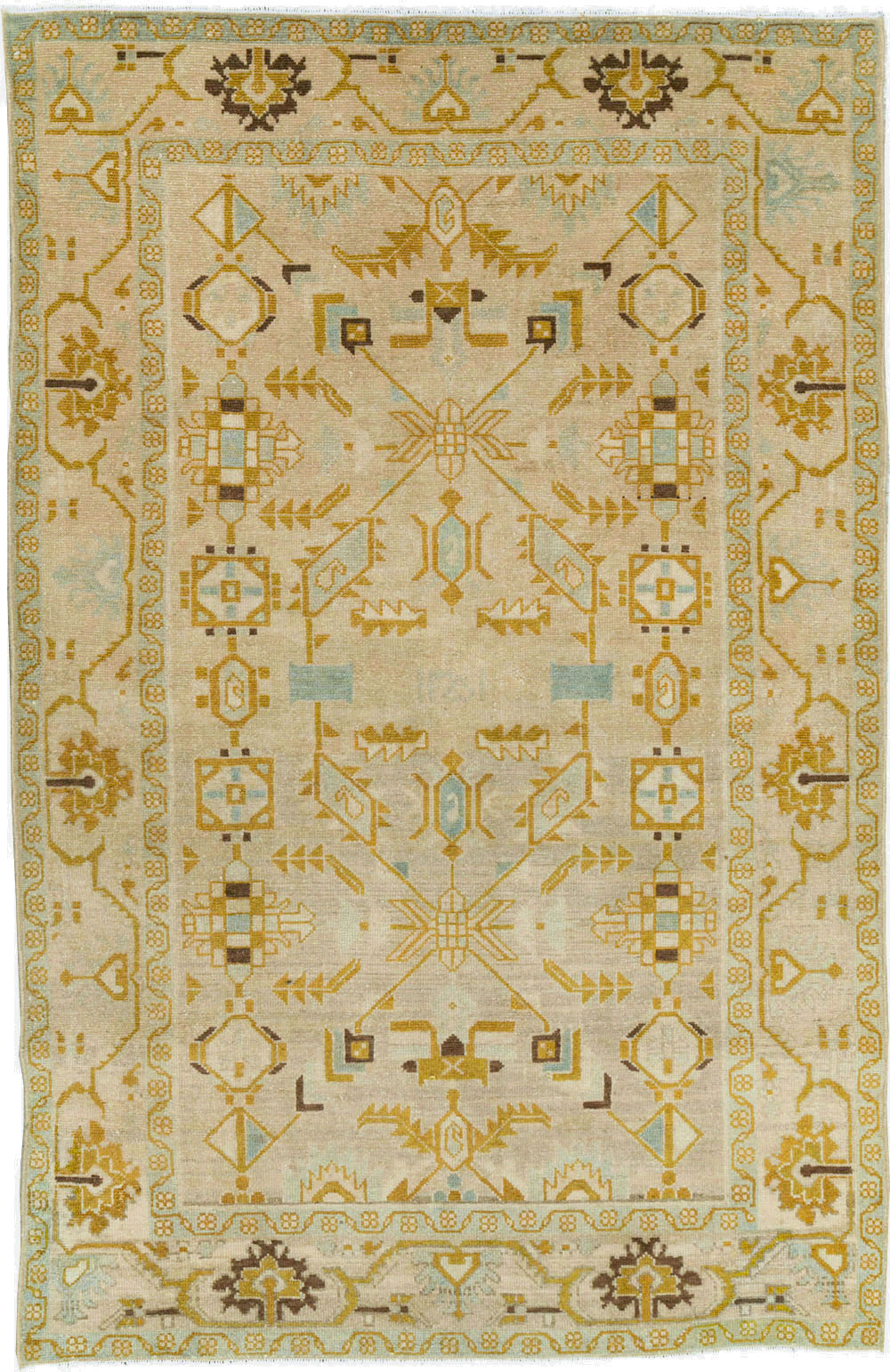 Vintage Persian Malayer Accent Rug, No.26907 - Galerie Shabab