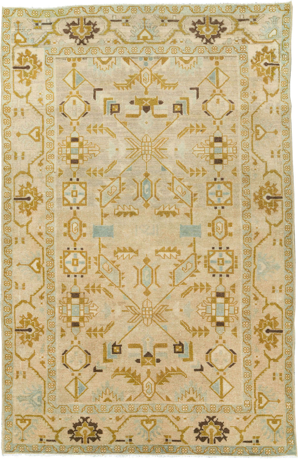 Vintage Persian Malayer Accent Rug, No.26907 - Galerie Shabab