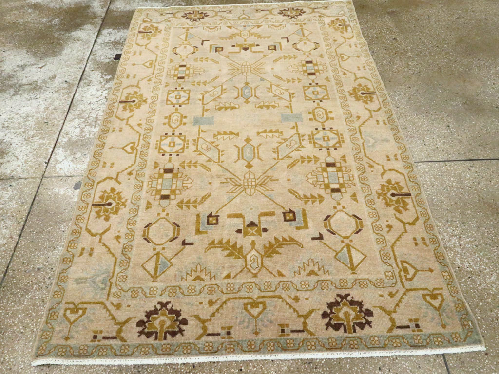 Vintage Persian Malayer Accent Rug, No.26907 - Galerie Shabab