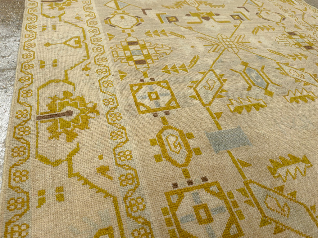 Vintage Persian Malayer Accent Rug, No.26907 - Galerie Shabab