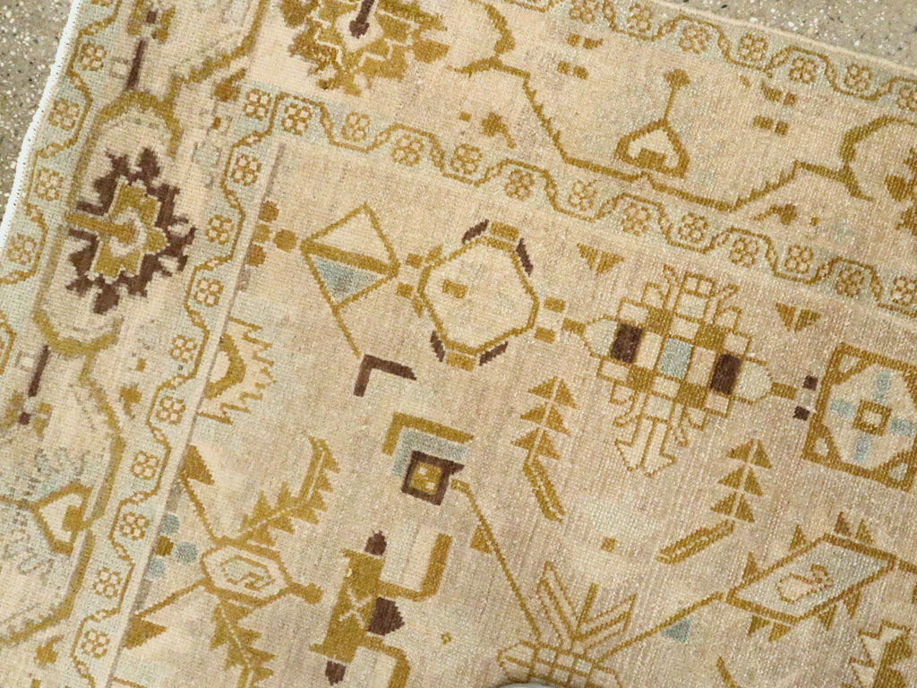 Vintage Persian Malayer Accent Rug, No.26907 - Galerie Shabab