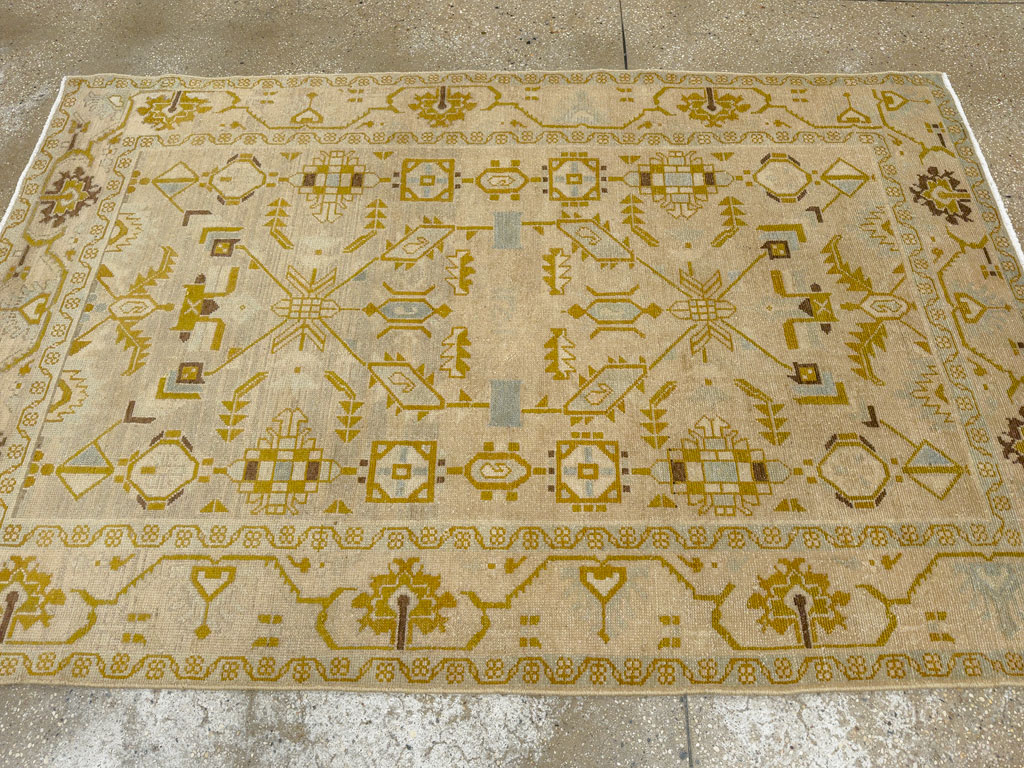 Vintage Persian Malayer Accent Rug, No.26907 - Galerie Shabab