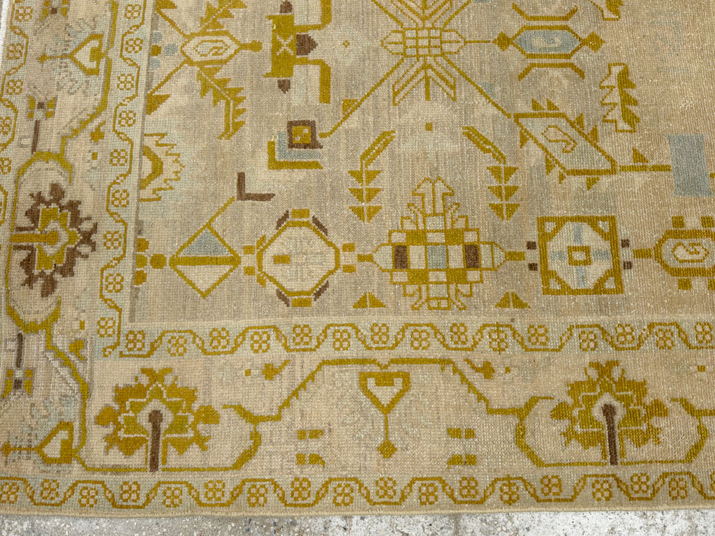 Vintage Persian Malayer Accent Rug, No.26907 - Galerie Shabab