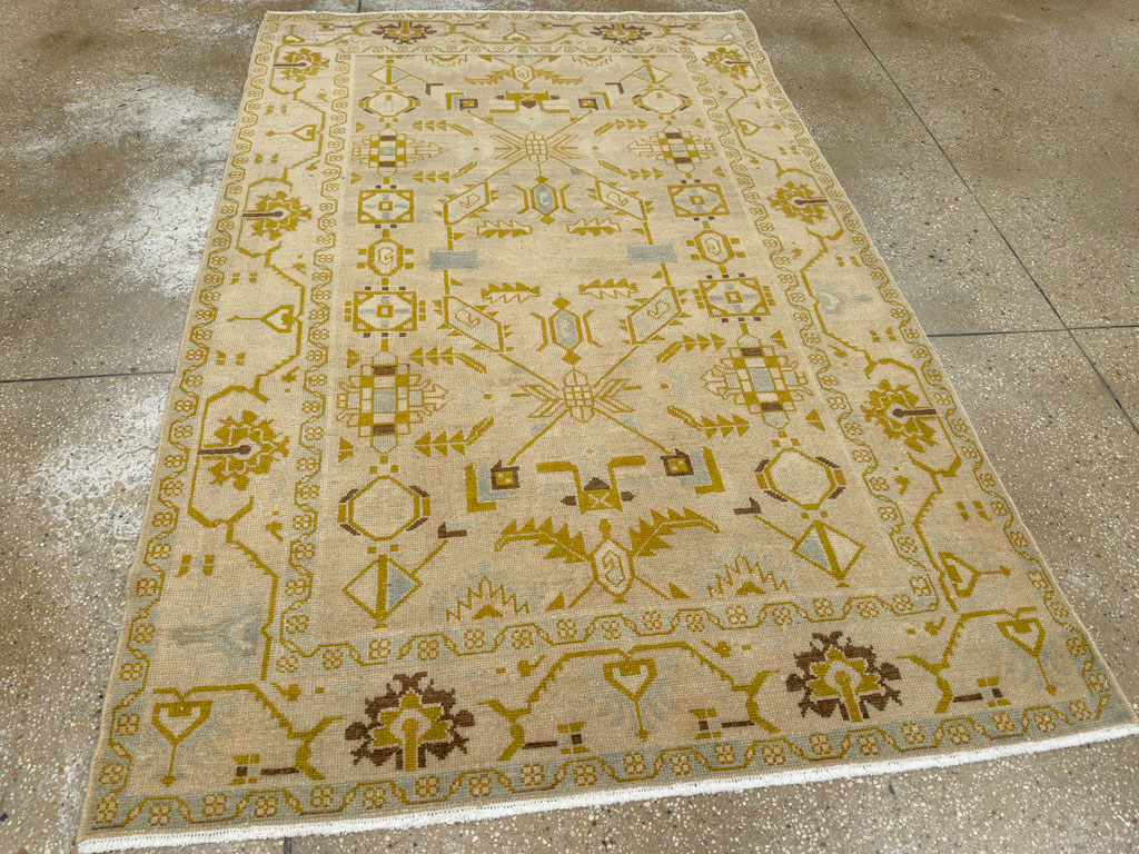 Vintage Persian Malayer Accent Rug, No.26907 - Galerie Shabab