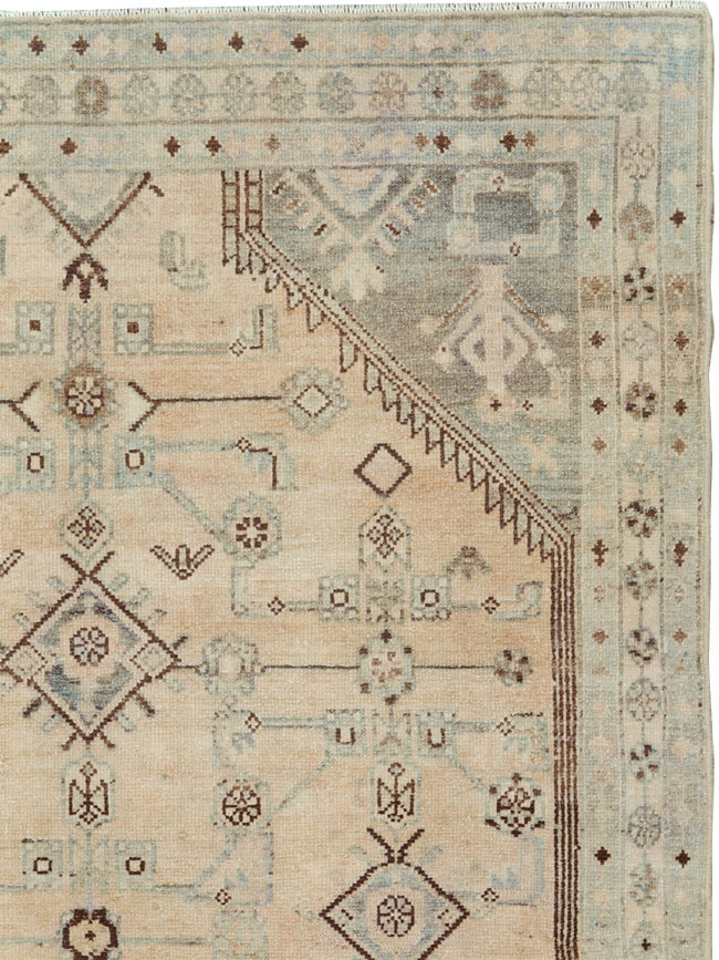 Vintage Persian Malayer Accent Rug, No.26910 - Galerie Shabab