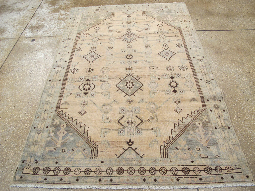 Vintage Persian Malayer Accent Rug, No.26910 - Galerie Shabab