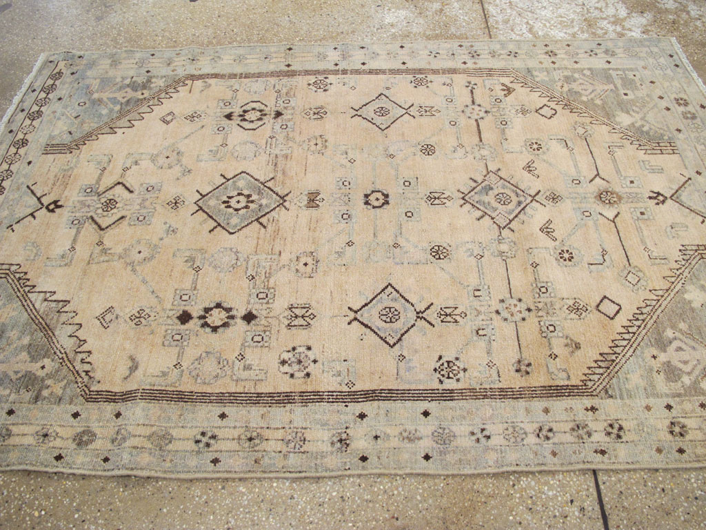 Vintage Persian Malayer Accent Rug, No.26910 - Galerie Shabab