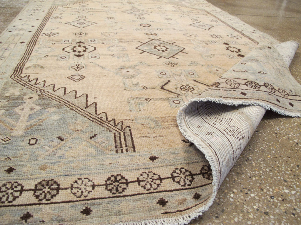 Vintage Persian Malayer Accent Rug, No.26910 - Galerie Shabab