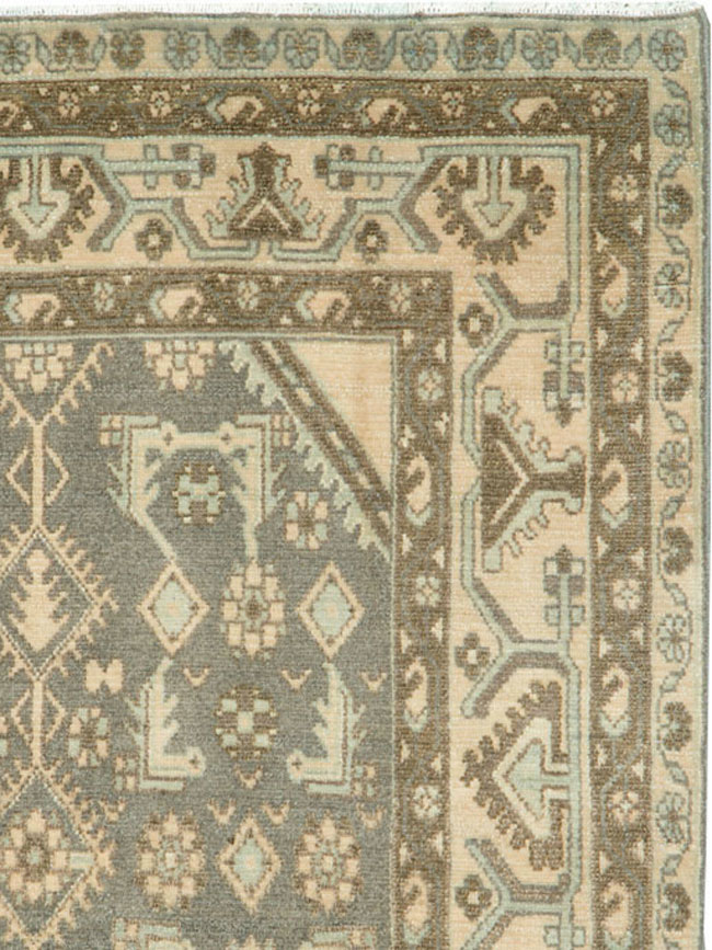 Vintage Persian Malayer Throw Rug, No.26911 - Galerie Shabab